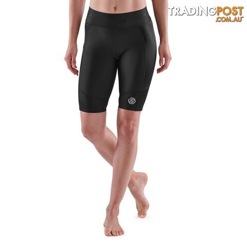 Skins Series-3 Womens Half Tights - Black - SKINS - 5056411801649