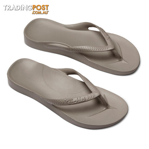 Archies Adults Arch Support Thongs - Taupe - ARCHIES