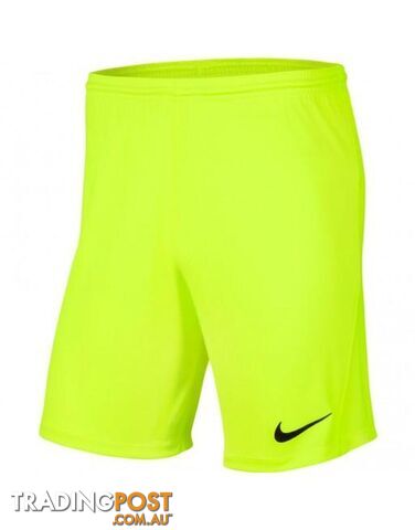 Nike Youth Park 3 Short - Volt - NIKE - 193654348007