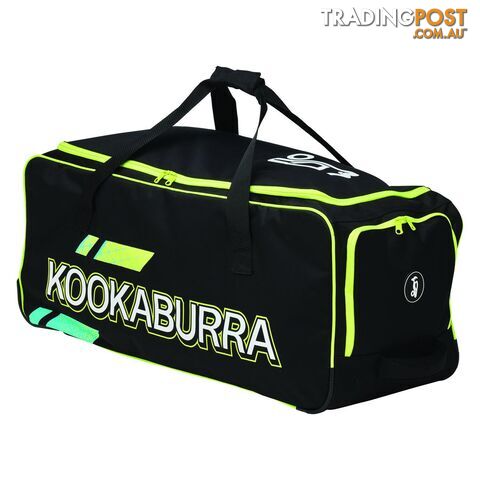 Kookaburra Pro 3.0 Wheelie Cricket Bag - Black/Fluro Yellow - KOOKABURRA