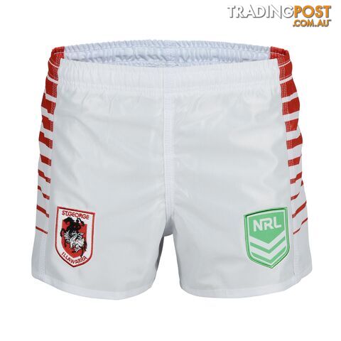 Tidwell Dragons Home NRL Supporter Shorts - White - TIDWELL