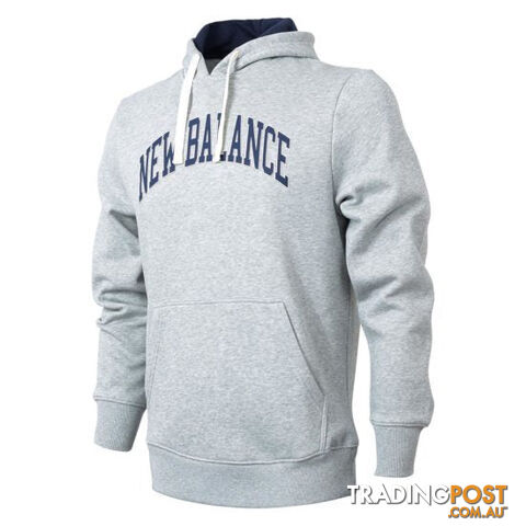 New Balance Mens Logo Hoodie- Athletic Grey - NEWBALANCE