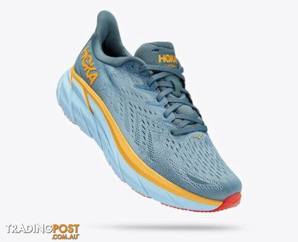 Hoka Clifton 8 Mens Running Shoe - Goblin Blue/Mountain Spring - HOKA