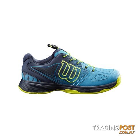 Wilson Kids Kaos QL Tennis Shoe - Reef/Navy/Lime - WILSON
