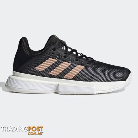 Adidas Womens Solematch Bounce Tennis Shoe - Black - ADIDAS - 4062059181891