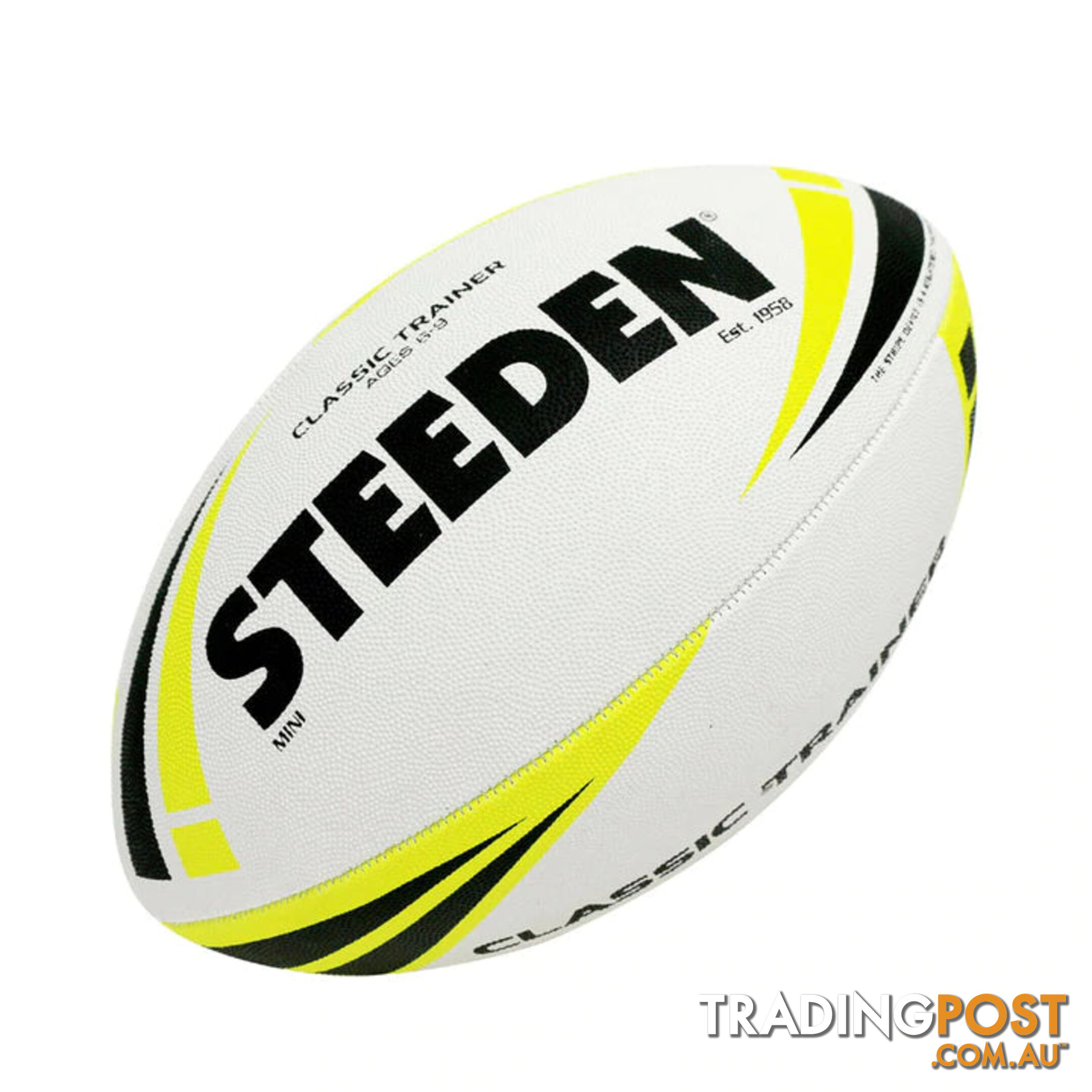 Steeden Mini Classic Trainer League Ball - White - STEEDEN - 9312555293648