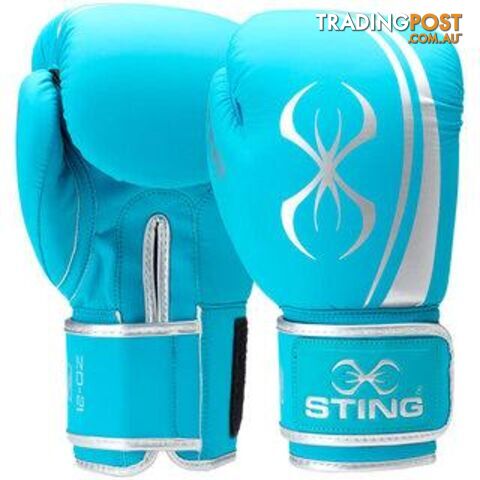 Sting 12oz Aurora Womens Boxing Glove - Teal Blue - STING - 9336321031012