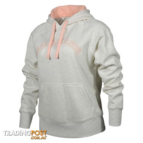 NB Womens Po Hoodie Womens Grey - NEWBALANCE - 195481045005