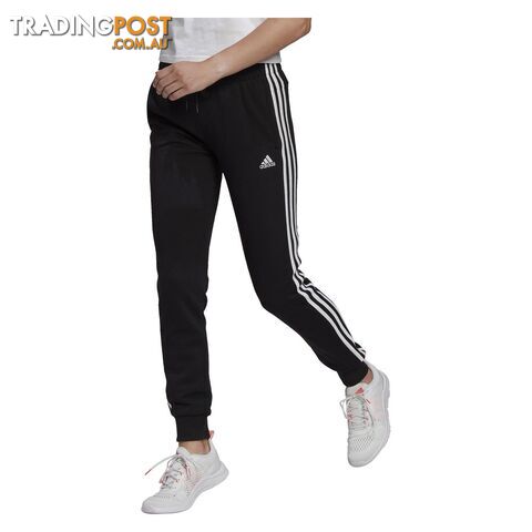 Adidas Womens 3 Stripe Ft C Pant - Black/White - ADIDAS - 4064044845177