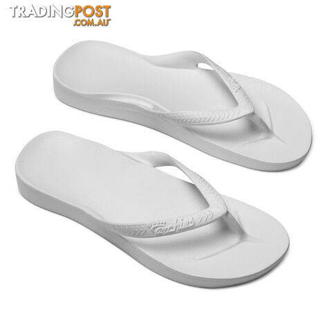 Archies Adults Arch Support Thongs - White - ARCHIES