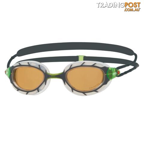 Zoggs Predator Polarized Small Ultra Swim Goggles - Grey/Clear/Copper - ZOGGS