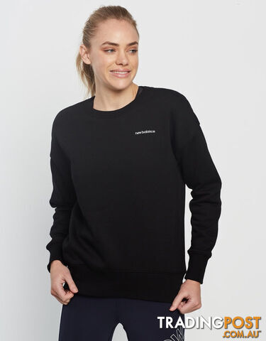 NB Womens Crew Womens Black - NEWBALANCE - 195481045135