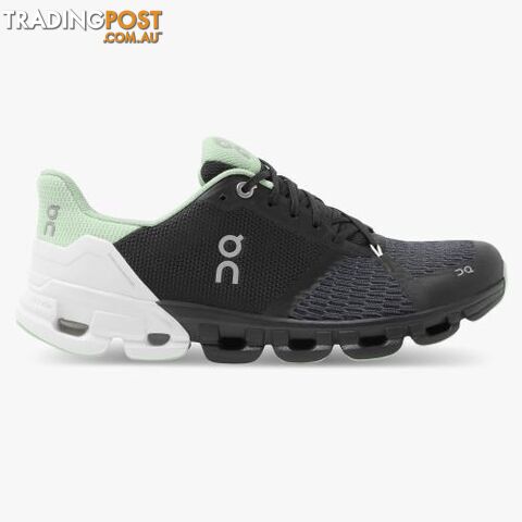 On Cloudflyer Womens Running Shoe - Black/White - ON - 7630040574723