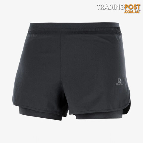 Salomon Womens Cross 2in1 Short - Black - SALOMON