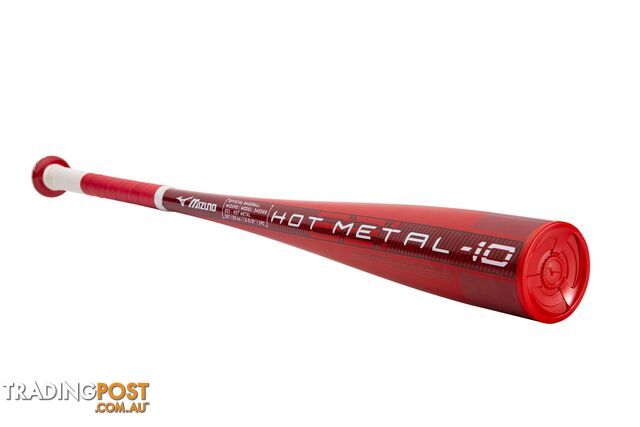 Mizuno B21 Hot Metal Youth (-5)Composite Baseball Bat - Red/White - MIZUNO -...