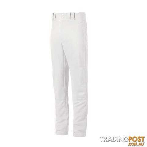 Mizuno Youth Softball Pro Pant (Hemmed) - White - MIZUNO - 9342556132851
