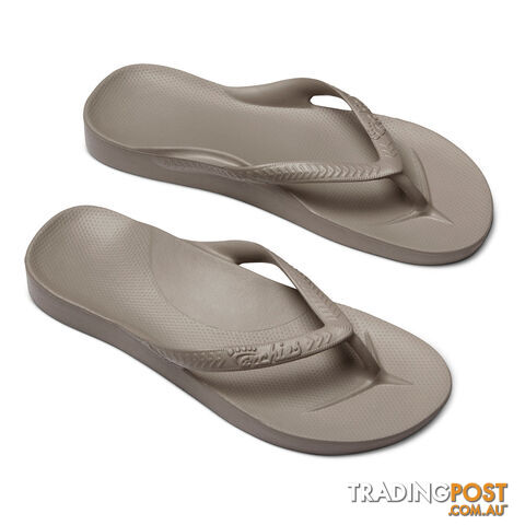 Archies Adults Arch Support Thongs - Taupe - ARCHIES