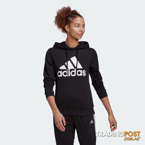 Adidas Womens Bl Ft Hoodie - Black/White - ADIDAS