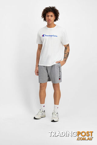 Champion Mens Script Jersey Short - Grey - CHAMPION