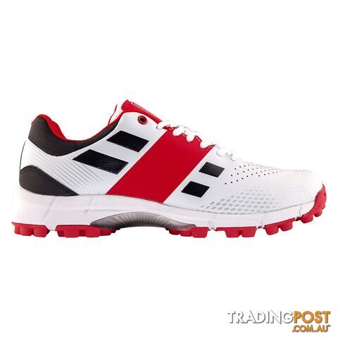 Gray Nicolls Junior Players Rubber Cricket Shoe - White lSize 3 - GRAYNICOLLS
