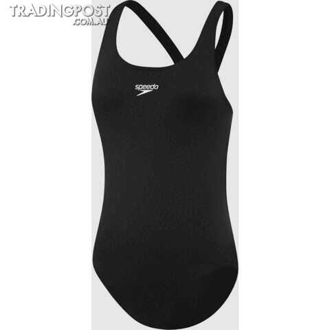Speedo Girls Endurance + Leaderback Swimsuit - Black - SPEEDO
