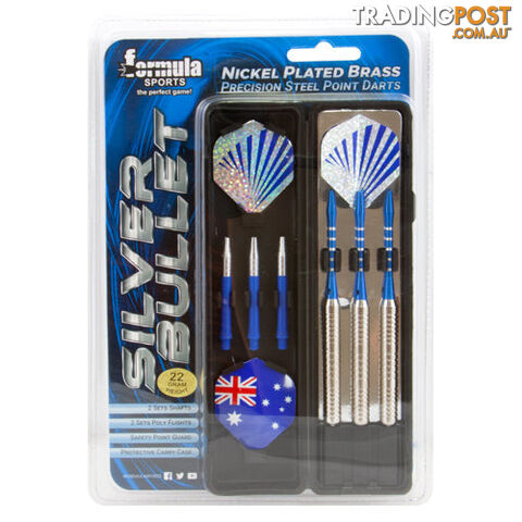 Formula Sports Silver Bullet Nickel Plated Brass Dart Gift Pack 24g - FORMULA...