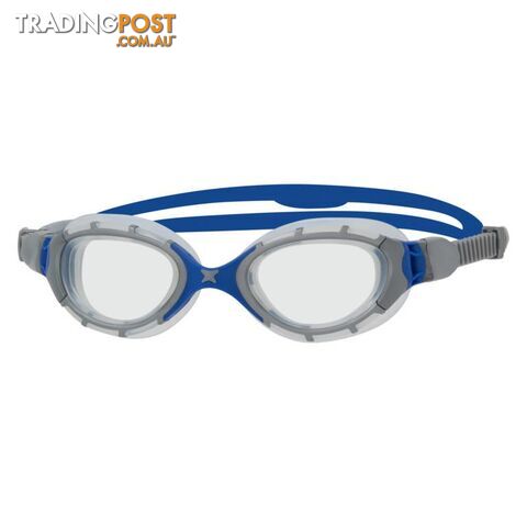 Zoggs Predator Flex Regular Swim Goggles - Grey/Blue/Tint - ZOGGS