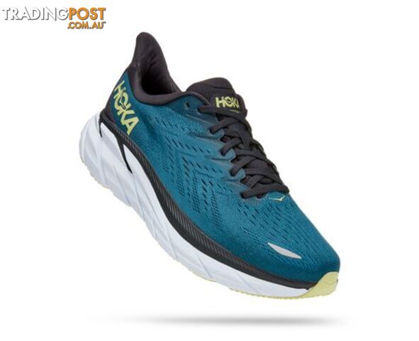 Hoka Mens Clifton 8 Running Shoe - Blue Coral/Butterfly - HOKA