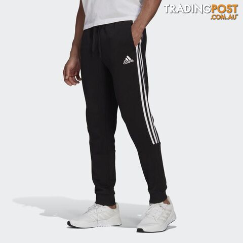 Adidas Mens Cut 3 Stripe Pant - Black/White - ADIDAS - 4062065220294