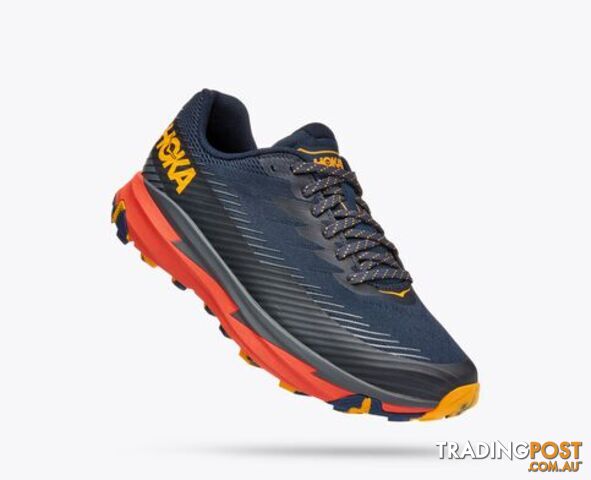 Hoka Torrent 2 Mens Trail Shoe - Navy/Orange - HOKA
