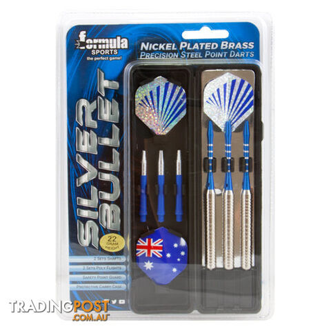 Formula Sports Silver Bullet Nickel Plated Brass Dart Gift Pack 21g - FORMULA...