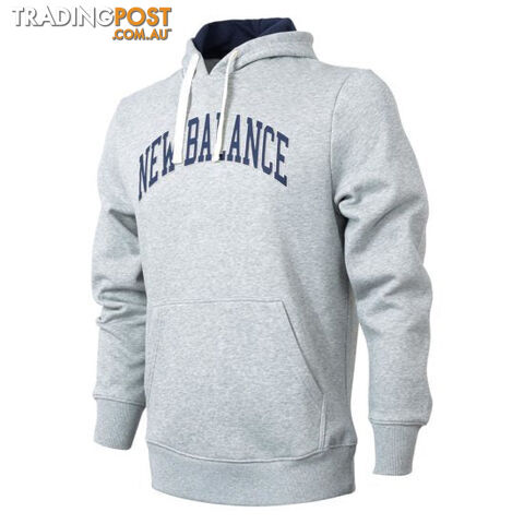 New Balance Mens Logo Hoodie- Athletic Grey - NEWBALANCE