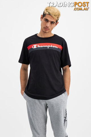 Champion Mens SPS Graphic Print Tee - Black - CHAMPION