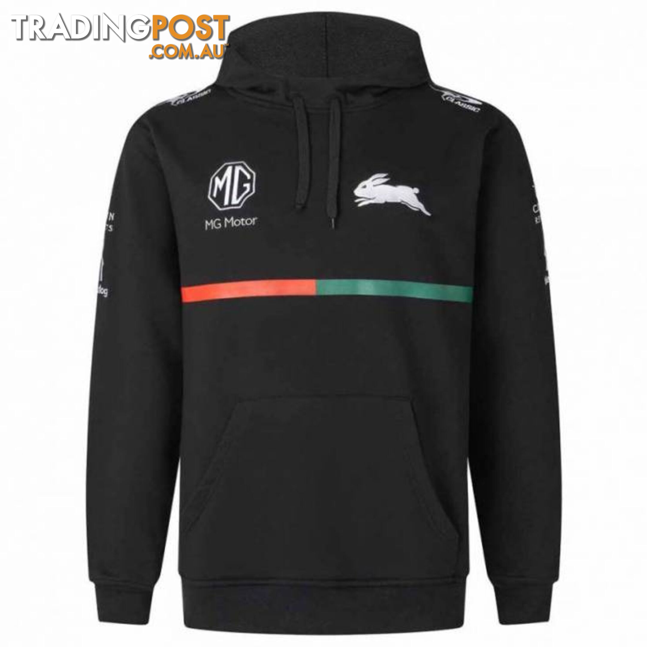 Classic Rabbitohs Adults 2022 Pullover Hoodie -Black-2XL - CLASSIC