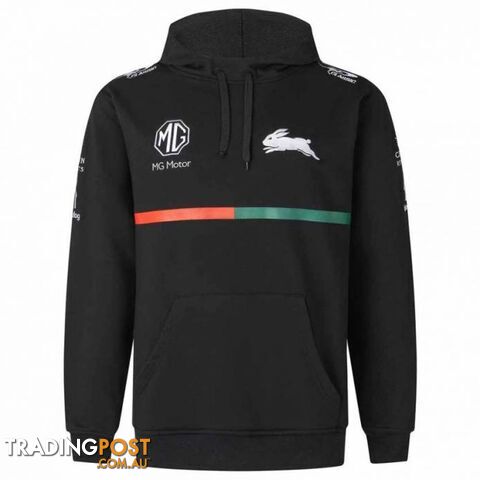 Classic Rabbitohs Adults 2022 Pullover Hoodie -Black-2XL - CLASSIC