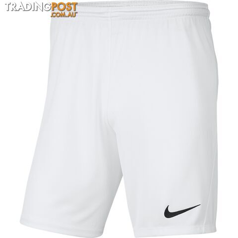 Nike Mens Dri-Fit Park Shorts - White - NIKE - 193654340902