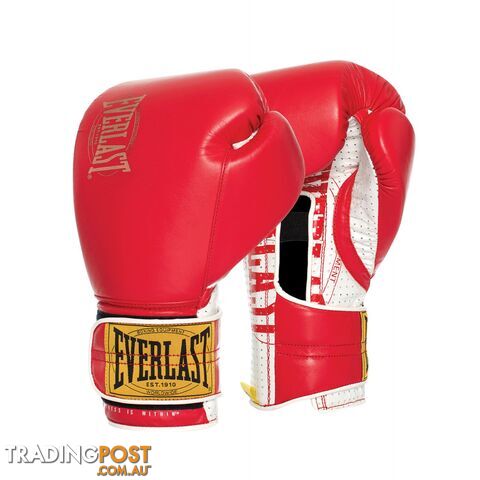 Everlast 1910 Classic 12oz Sparring Glove - Red/White - EVERLAST -...