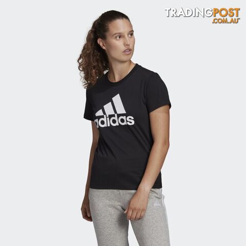 Adidas Womens Big Logo Tee - Black - ADIDAS