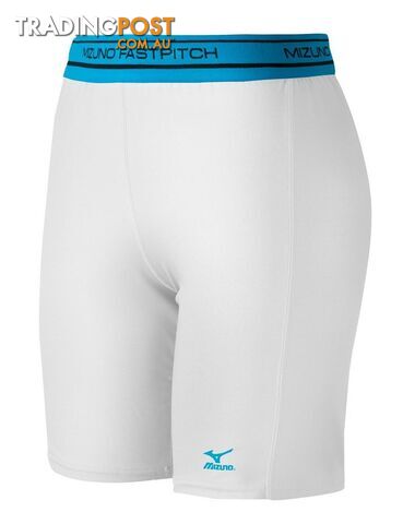 Mizuno Womens Softball Compression Sliding Short - White - MIZUNO -...