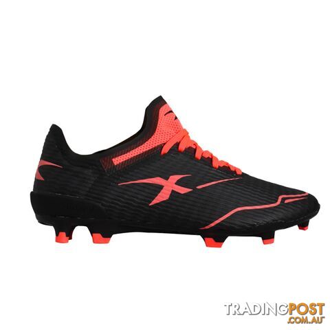 XBlades Voltaic Pro Adult Footy Boot - Black/Firehawk Red - XBLADES