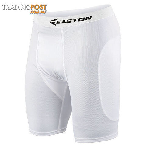 Easton Mens Baseball/Softball Sliding Shorts - White - EASTON
