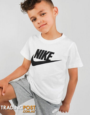 Nike Junior Jumbo Futura Long Sleeve Tee - Black - NIKE