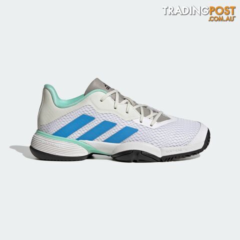 Adidas Barricade Kids Tennis Shoe - White - ADIDAS