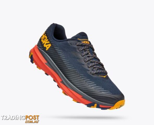 Hoka Torrent 2 Mens Trail Shoe - Navy/Orange - HOKA