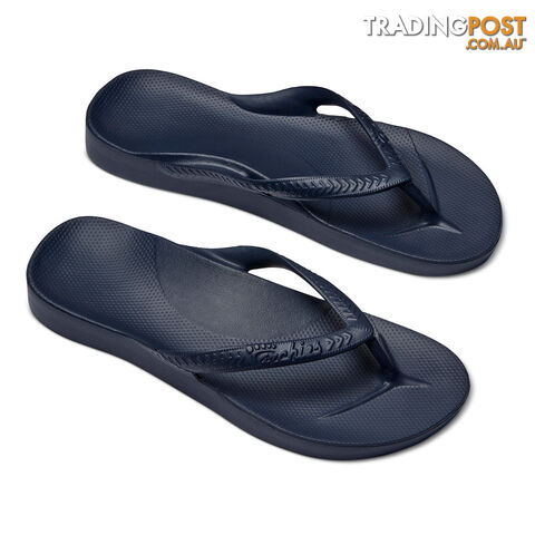 Archies Adults Arch Support Thongs - Navy - ARCHIES