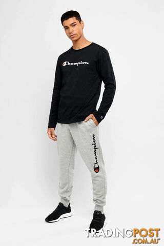 Champion Mens Script Cuff Pant - Grey - CHAMPION