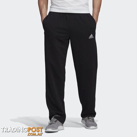 Adidas Mens Fleece Open Hem Pant - Black - ADIDAS - 4062065060210