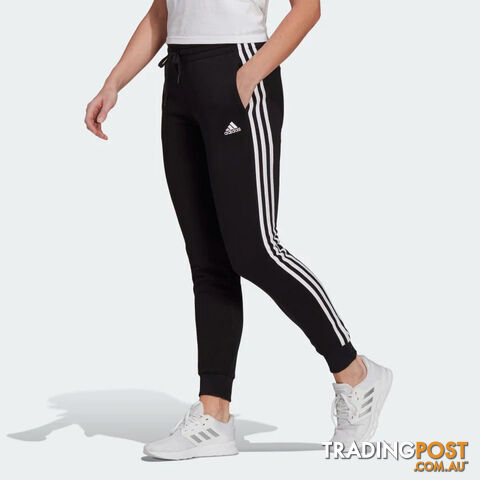 Adidas Womens 3S Fl Cuffed Pant - Black - ADIDAS