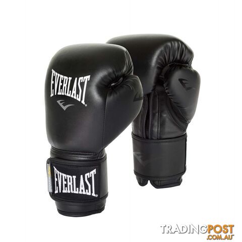 Everlast Powerlock 12oz Training Gloves - Black/Black - EVERLAST -...