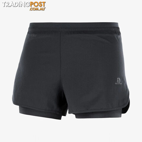 Salomon Womens Cross 2in1 Short - Black - SALOMON